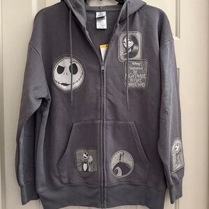 Disney The Nightmare Before Christmas Zip-Up Hoodie Size M